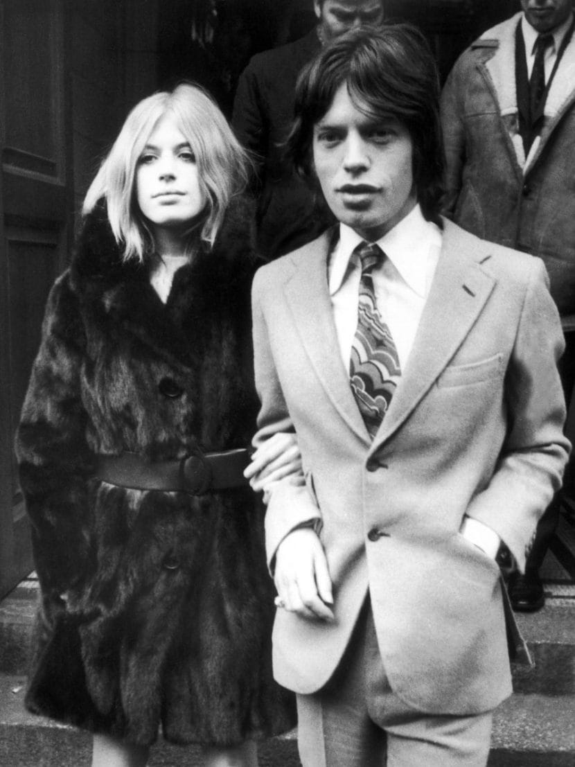 Marianne Faithfull e Mick Jagger