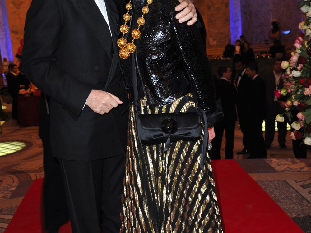 Thadee Klossowski de Rola e Loulou de la Falaise all'Opening dell'Exhibition Yves saint Laurent al P