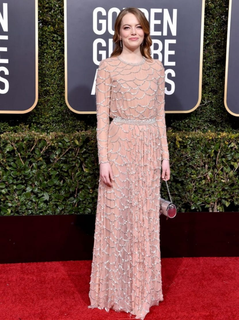 Emma Stone alla cerimonia dei Golden Globe nel 2019