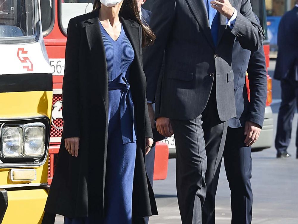 Letizia Ortiz a Madrid con il marito Felipe