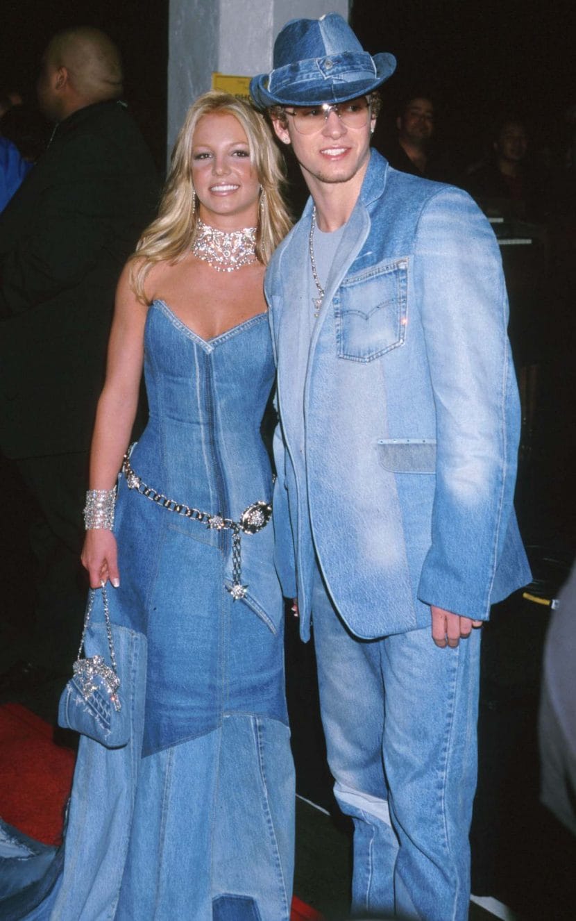 Britney Spears e Justin Timberlake in denim