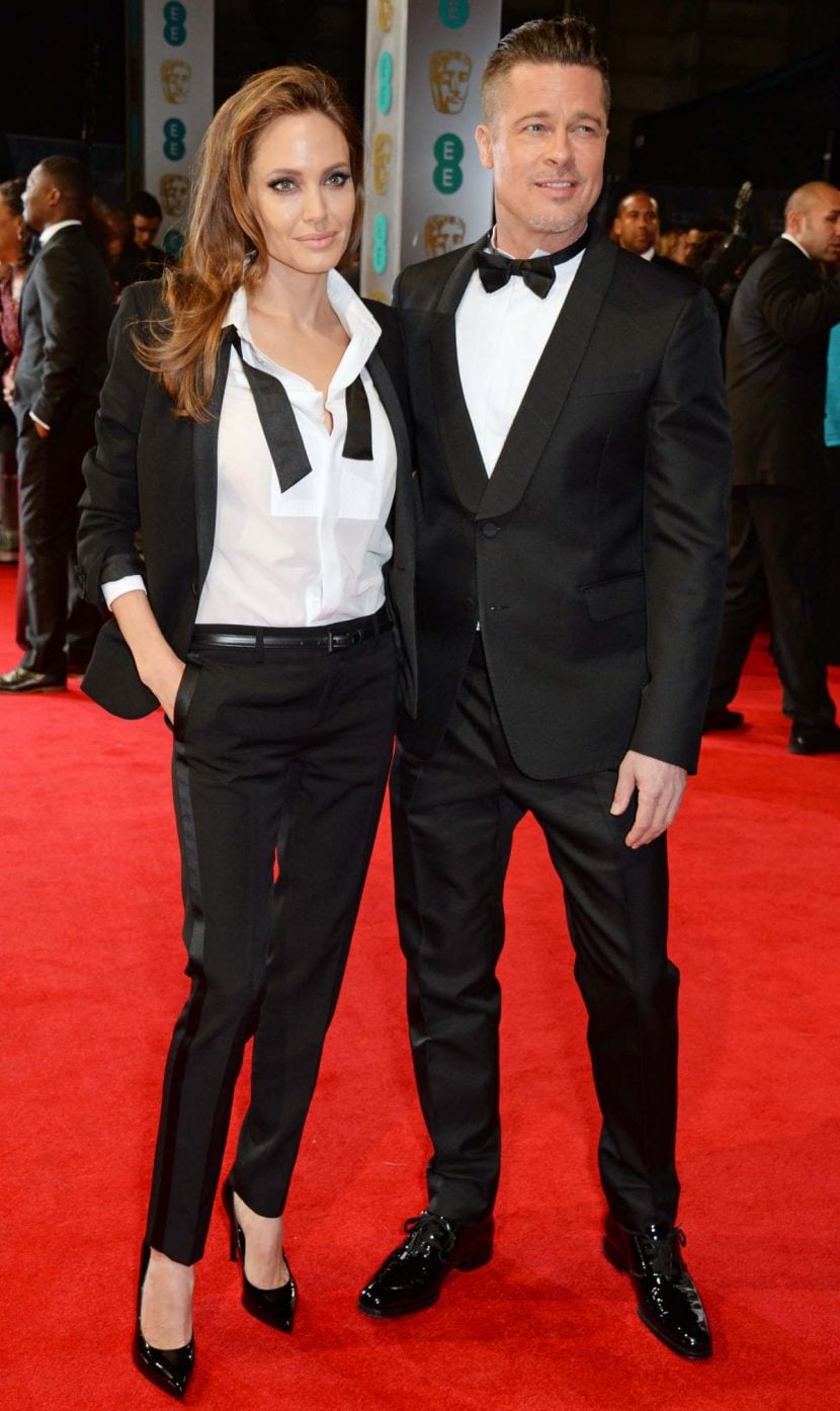 Angelina Jolie e Brad Pitt ai British Academy Film Awards 2014