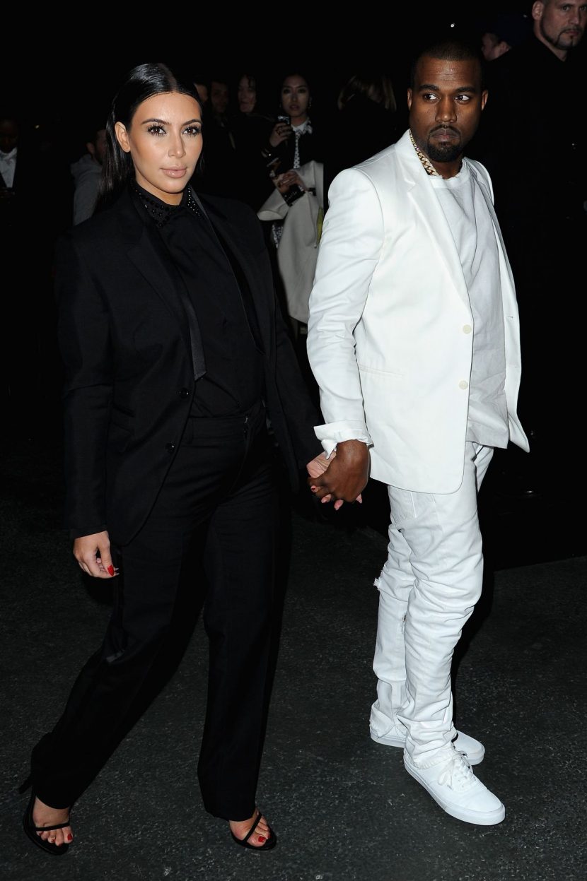 Kim Kardashian e Kanye West alla Paris Fashion Week 2013