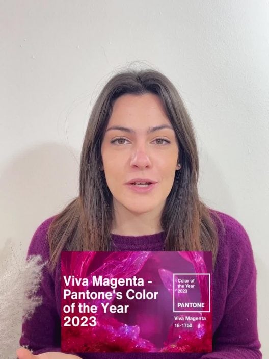 Il colore Pantone del 2023: il VIVA MAGENTA …  chi valorizza?