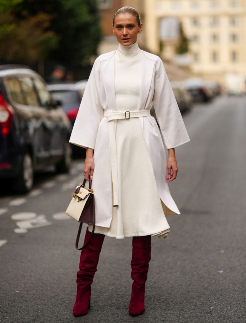 Look total white + stivale rosso