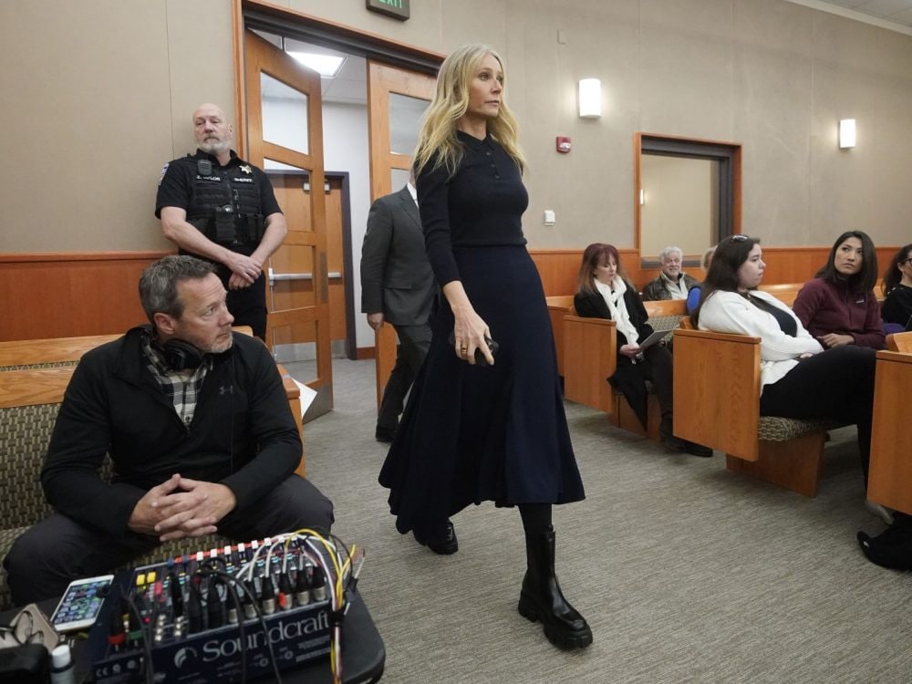 Gwyneth Paltrow con uno dei look sfoggiato in tribunale