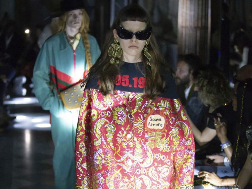 Momento della sfilata Gucci Cruise 2020